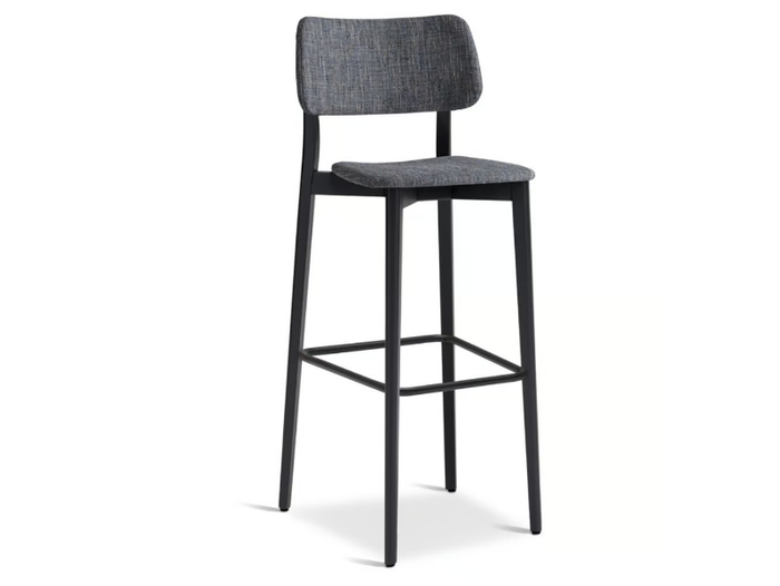 ULI 334 - High beech barstool with back _ Origins 1971